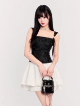 Birthday Puffy Suspender Dress